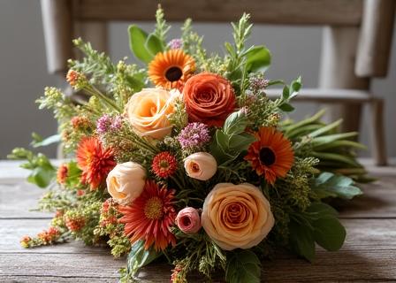 Bouquet da sposa in stile bohémien